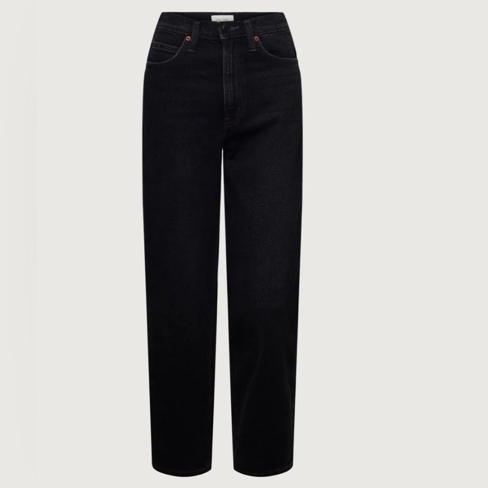 Oak + Fort Essential Straight Leg High Rise Jeans Women’s  29 Black
